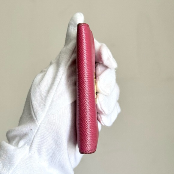 Prada Saffiano Leather Key Case 6 Key Holder - Pink Fuschia - Picture 4 of 14